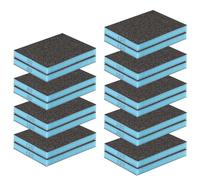 FunnAura 18 Pcs Sanding Sponge Blocks Set, 60/80/100/120/150/180/220/280/320 Flexible Sanding Sponges, Wet Dry Use