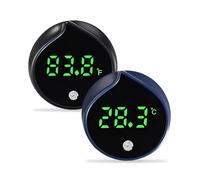 FunnAura 2 Pcs Aquarium Thermometer Digital, Fish Tank Temperature Gauge Tropical LED Wireless Precise Display ±1°C Adhesive Accessories