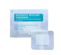 FunnAura 20 Pcs Self Adhesive Dressings for Wounds, Water-Resistant Sterile Non-Woven Large Plasters for Surgical Dressing (6cm X 7cm)