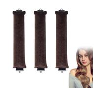 Funnaura 3 PCS Heatless Curlers, Jumbo Flexi Rods Set, No Heat Hair Curling Overnight for All Hair Types