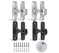 FunnAura 4 Pcs Door Lock, Snap Latch Door Locks for Cabinets Darn Door Dathroom