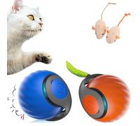 FunnAura 4 Pcs Speedy Tail 2.0 Set, Rechargeable Automatic Moving Interactive Cat Ball Toys for Indoor Cats Dogs Pets