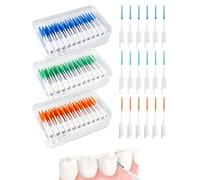 FunnAura 440 Pcs Silicone Interdental Brushes, Small Floss Dental Picks, Tooth Between Teeth Cleaning Brushes