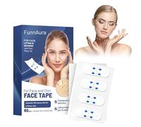 FunnAura 60 Pcs Face Lift Tape Invisible, Trim Patch for Saggy Neck Face Skin Sagging Double Chin Wrinkles