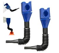 Funnel for Car 2Pcs Retractable Flexible Plastic Wide Mouth Folding for Oil Change Gasoline Coolant Water, Plastic Funnel
