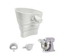 Funnel for Kitchen Aid Mixer Stand Mixer, Food-Grade Silicone, Flour Funnel for Stand Mixer, Compatible 4.5-5 Qt Tilting Head Mixers, for Flour, Liquids and More, Dishwasher Safe (4.5-5QT)