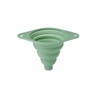 Funnel Funnels For Kitchen Use Foldable Wide Mouth Filler Silicone For Filling Bottle Canning Water Powder Transfer(Green)