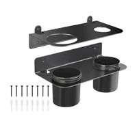 Funnel Holder Wall, Mount Metal Garage, Professional Holder Rack 600g with Removable Drip Cups Oil Jug for Coolant Motor Engine Additive Filter Valve Spill Drain Storage Car Trailer Race Train Station