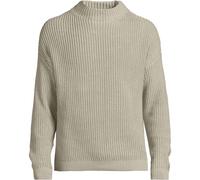 Funnel Neck Cotton Rib Jumper lands end Green XL