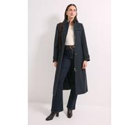 Funnel Neck Tab Sleeve Detail Coat Principles Navy 14