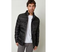 Funnel Neck Utility Puffer Jacket Threadbare Black L