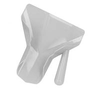 Funnel Scoop Ergonomic Right Handle Food Grade Polycarbonate Scoop Multiuse Kitchen Food Scooper with Funnel for Restaurants Buffets Serving Chips Popcorn Nuts Ice Cubes Candy