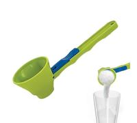 Funnel Scoop Gym | Funnel Scoop For Powder | Powder Scoop For Water Bottle No Spill Scoop Converts To Funnel With Silding Base | 2 In 1 Measuring Slide Scoop Funnel For Protein Powder And Sports Drink