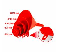 Funnel Set, 5 pcs, Ø 55-150mm - KS Tools