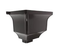 Funnel Shaped Gutter Downspout Outlet Round Drain Connector Curved | Splash Reduction Feature, Reduces Soil Erosion, Suitable for Roof Rainwater and Gutter Outlets, Coffee Colour Finish