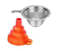 Funnel Silicone Funnel Stainless Steel Resin Filter for Printer Accessories Foldable Design