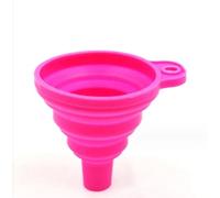 Funnels for Kitchen Use, Food Grade Silicone Collapsible Kitchen Funnel (Pink)