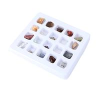 FUNNETOYU 1 Box Rough Stone Mineral Specimen Kit for Educational Geology Science Supply Box Natural Crystal Gemstones Collection for Cognitive Learning and Stem Exploration