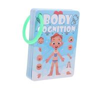 FUNNETOYU 1 Set Body Cognitive Learning Cards for Early Learning Interactive Educational for Preschoolers for Home School and Travel Engaging Visuals for Body Parts Understanding