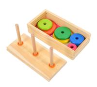 FUNNETOYU 1 Set Colored Stacking Ring Educational Creative Rings for Enhancing Hands Skills Imagination Safe Stacking Fun for Birthdays