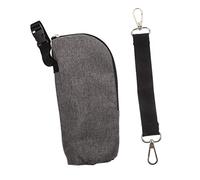 FUNNETOYU 1 Set Insulated Bottle Thermal Bag Set Milk Bottle Warmer Pouch with Stroller Accessories Grey Color for Keeping Milk Fresh The Go
