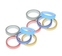 FUNNETOYU 10 Rolls Writable Transparent Sticky Tape Removable Highlighter Strips for Office and College Self-adhesive Index Label Stickers for Book Notes and File Tabs