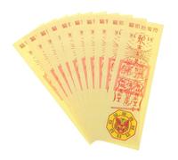 FUNNETOYU 10 Sheets Halloween Party Chinese Fulu Paper Props Funny Prank Cosplay Accessories for Ghost Festival Carnival April Fool's Day Safe Flexible Material Unique Photo Selfie