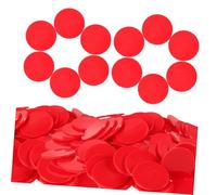 FUNNETOYU 100Pcs Colored Poker Chips Round Counting Chips for Bingo Game Accessories Board Games Math Learning Tokens Family Use