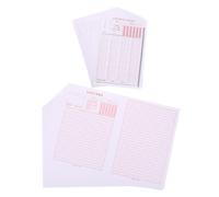 FUNNETOYU 100pcs Government Exam Practice Answer Cards Civil Service Multiple Choice Essay Writing Sheets with Ink Absorption Administrative Test Answer for Classroom and Official Use