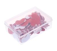FUNNETOYU 100Pcs Two Color Heart Shaped Counting Chips for Educational Math Counters Bingo Tokens Lightweight Smooth Edges Bright Colors for Classroom and Home Learning