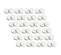 FUNNETOYU 100pcs White Foam Earring Back Pads for DIY Jewelry, Providing Support and Stabilizing Earrings with Soft Foam Material, for Creating Jewelry Pieces and Enhancing Longevity