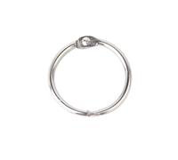FUNNETOYU 10pcs Articulated Buckle Rings for Albums and Scrapbooks Plated Silver Binder Rings for Photo Albums Notebooks Calendars Craft