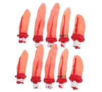 FUNNETOYU 10pcs Artificial Severed Finger Props Realistic Skin Tone and Blood Effect Halloween Party Supplies Lightweight Prank Decorations for Haunted House and Scary Cosplay Random Color