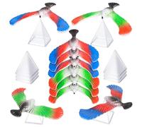 FUNNETOYU 10Pcs Balance Bird Finger Balancing for Educational Gravity Eagle Physics Science Props Random Colors for Boys and Learning and Play Random Color