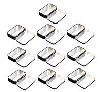 FUNNETOYU 10pcs Black Rectangular Storage Tins with Lids Portable Wear Resistant Containers for Cosmetics Jewelry Candy Organizing at Home and Outdoors