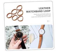 FUNNETOYU 10pcs Genuine Leather Watch Band Keepers for Leather Watch Strap for Replacement Straps