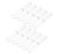 FUNNETOYU 10Pcs Hexagonal Pen Cases Transparent Acrylic Writing Pen Storage Boxes with Detachable Ends for Elegant Packaging and Presentation Use