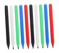 FUNNETOYU 10pcs Lcd Drawing Tablet Stylus Pens Set Black, Red, Blue, Green, White Digital Writing Pad Stylus for Doodle Boards and Drawing Tablets, Suitable for Boys and Girls and Adults