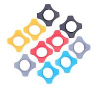 FUNNETOYU 10pcs Microphone Anti and Anti Slip Ring Set, Rubber Shockproof Protective Circles for Handheld Mic, Office Training and Broadcasting, (orange, Black, Gray, Red)