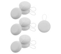FUNNETOYU 10pcs Small White Earbud Storage Case Portable Earphone Carrying Organizer Protective Headphone Storage Box for Travel and Daily Use