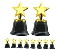 FUNNETOYU 10pcs Star Trophy Award Cups for Party Games Competitions School Sports Prizes Honor Rewards for Boys