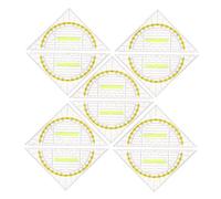 FUNNETOYU 10pcs Transparent Triangle Rulers with Handle Drafting Set for Engineers Multi-functional Plastic Geometry Tools for Classroom Office and Design Measurements