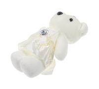 FUNNETOYU 10Pcs Wedding Car Plush Bears Cute Stuffed Animal Dolls Compact Portable Decoration for Valentine Day Bouquet and Photo Prop
