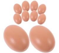 FUNNETOYU 10pcs Wooden Craft Eggs Diy Egg Toys for Toddlers Montessori Decorations Easter Dyeing Adorable Ornaments