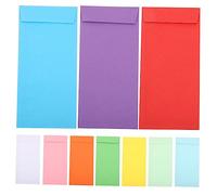FUNNETOYU 120pcs Self Adhesive Cash Envelopes Colored Budget Money Saving Envelopes for Tips Checks Bills Organization with DIY Marking Space