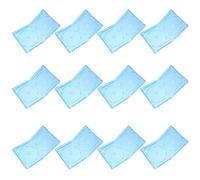 FUNNETOYU 12Pcs CD Dvd Storage Box Set, Semi- Soft Plastic Protective Disc Cases with Cover Slot, Portable Organizer for Car and Home Audio Accessories