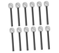 FUNNETOYU 12pcs Microphone Silver Lightweight Karaoke Prop for Party Performance Pretend Singing and Music Enlightenment Training Microphone Model for Boys