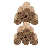FUNNETOYU 12pcs Miniature Hay Bales Realistic Faux Straw Hay Bales for Dollhouse Garden Decoration DIY Autumn Harvest Micro Landscape Craft Accessories