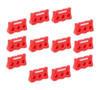 FUNNETOYU 12pcs Miniature Traffic Signs and Barricades Educational for Safety Fences for DIY Sand Table Decor Construction Model Play Promotes Traffic Awareness