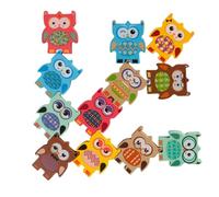 FUNNETOYU 12Pcs Owl Shaped Stacking Blocks Educational Building Games for Colorful Balance Puzzle Enhancing Hand Eye Coordination and Creativity Safe Early Learning Playset for Boys